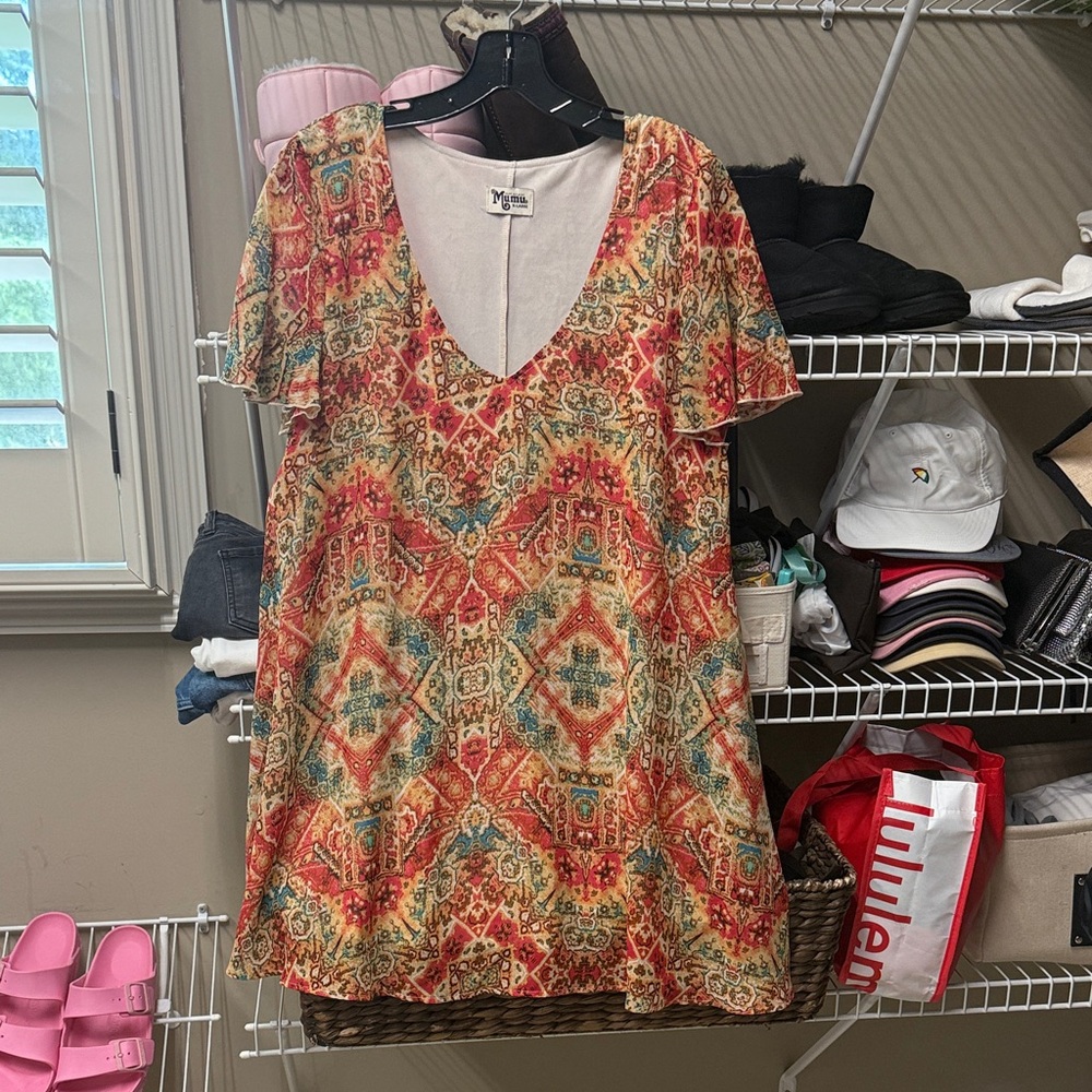Show me your mum Patterned V-Neck dress xl